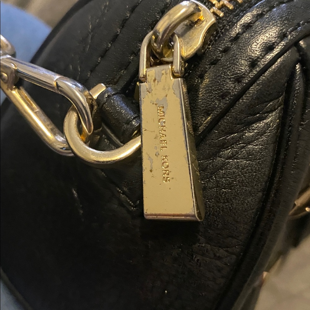 Michael Kors Black Pebbled Leather Mini Bag - Picture 9 of 12